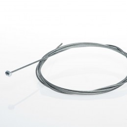 Cable souple Ø 2,5 mm embout tonneau cylindrique - Long 2,5 m