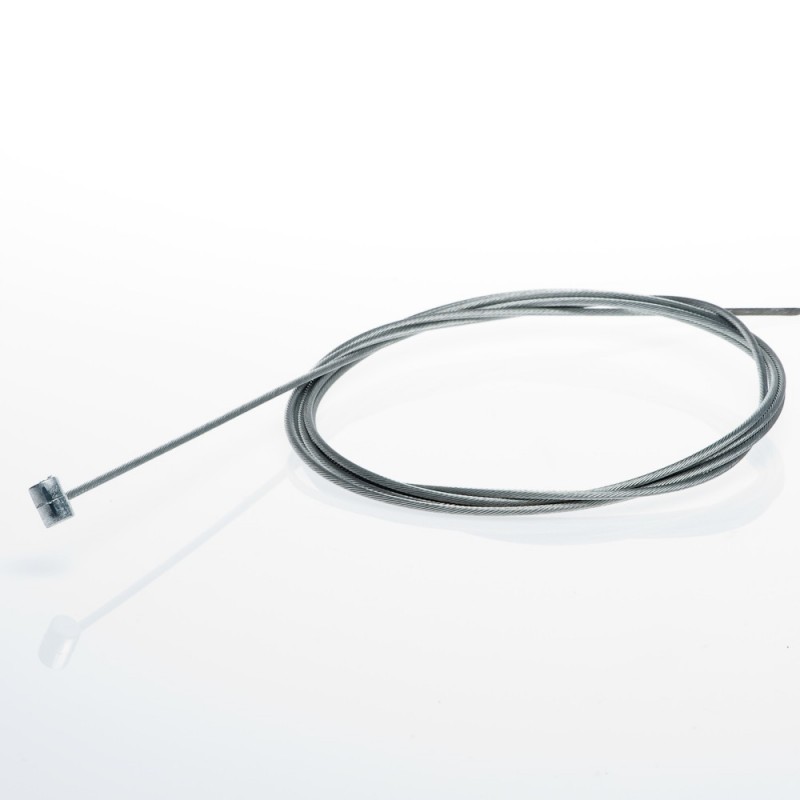 Cable souple Ø 2,5 mm embout tonneau cylindrique - Long 2,5 m
