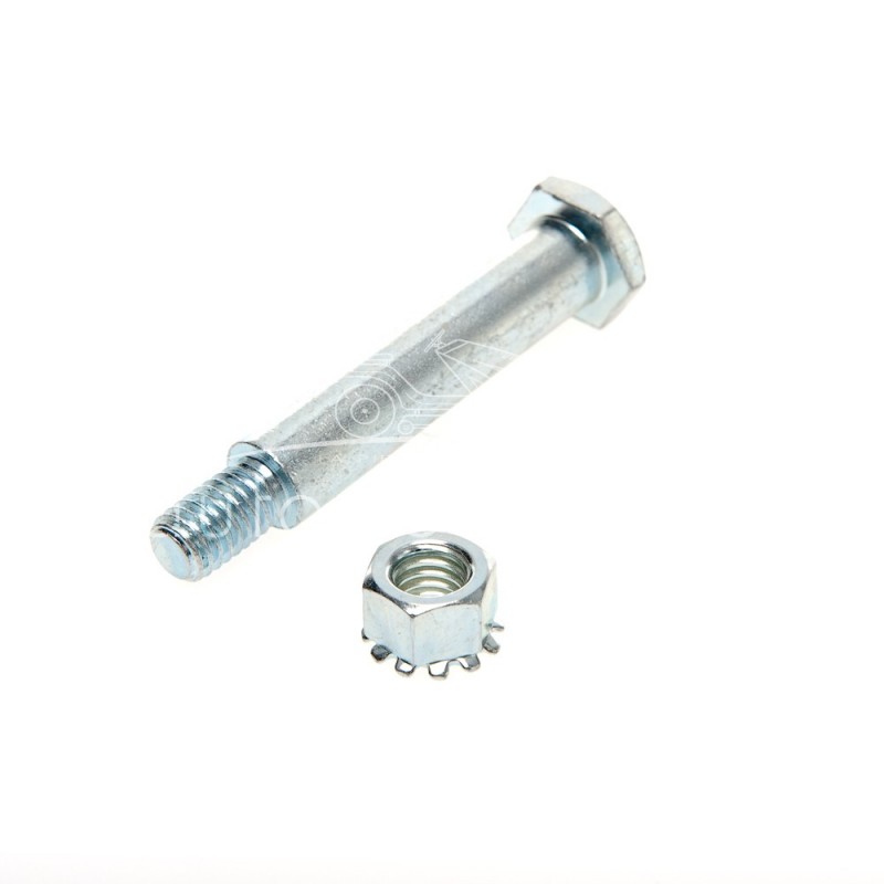 AXE DE ROULETTE Ø 1/2" - 12,7 mm LONG 34 mm hors filetage