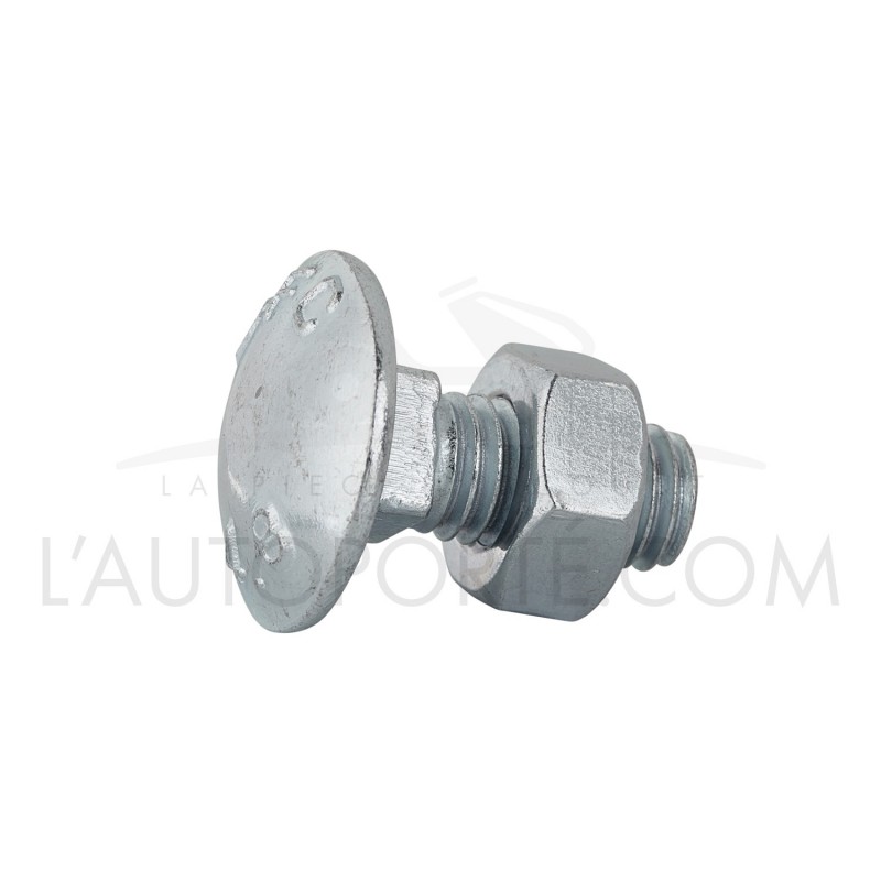 VIS TÊTE BOMBÉE Ø 8 x 20 mm + ÉCROU VIS TÊTE BOMBÉE Ø 8 x 20 mm + ÉCROU
