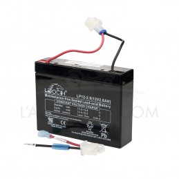 BATTERIE GEL 12 V. / 2.8 A. + À GAUCHE RIDER MOWCART HUSQVARNA