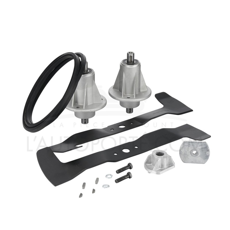 PACK 2 PALIERS + 2 LAMES MULCHING 46 cm + COURROIE GGP J92 AVANT 2007 PACK 2 PALIERS + 2 LAMES MULCHING 46 cm + COURROIE GGP J92 AVANT 2007