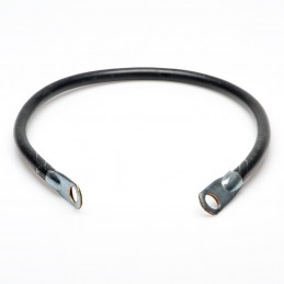 FIL DE MASSE NOIR 40 cm AVEC COSSES POUR BATTERIE TRACTEUR TONDEUSE