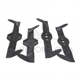 PACK 4 LAMES CROISÉES 5 & 6 ÉTOILES 53,5 cm HUSQVARNA BL - VL