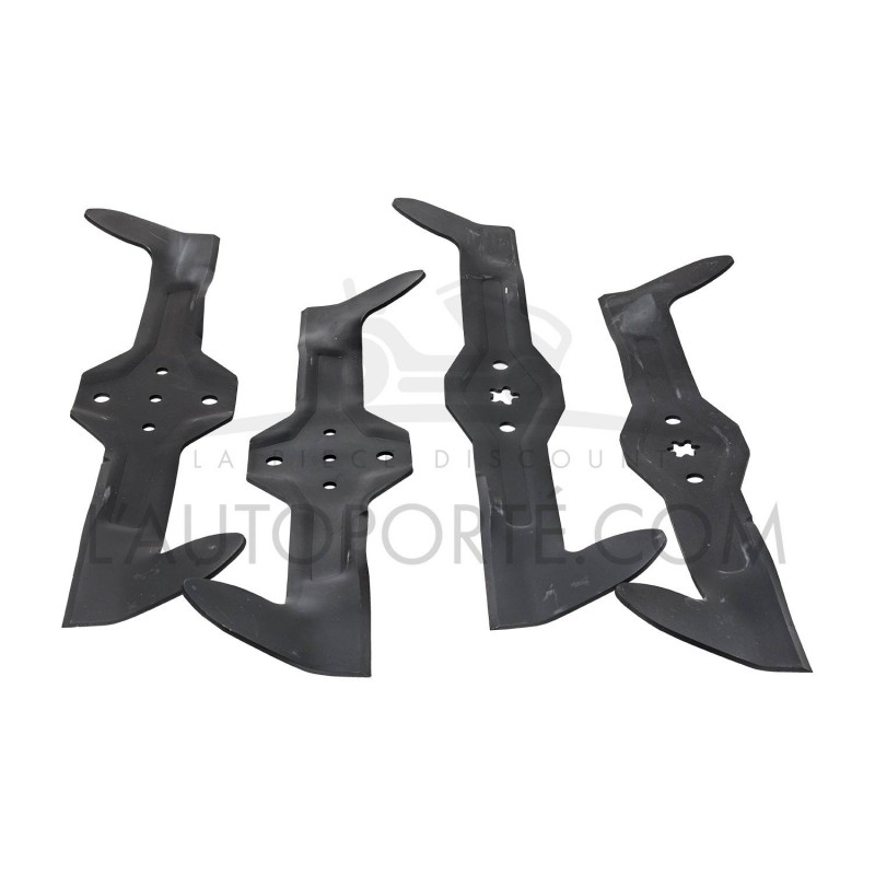 PACK 4 LAMES CROISÉES 5 & 6 ÉTOILES 53,5 cm HUSQVARNA BL - VL PACK 4 LAMES CROISÉES 5 & 6 ÉTOILES 53,5 cm HUSQVARNA BL - VL