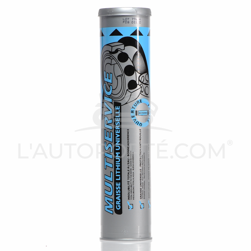 CARTOUCHE GRAISSE LITHIUM BLEU MINERVA 400 GR