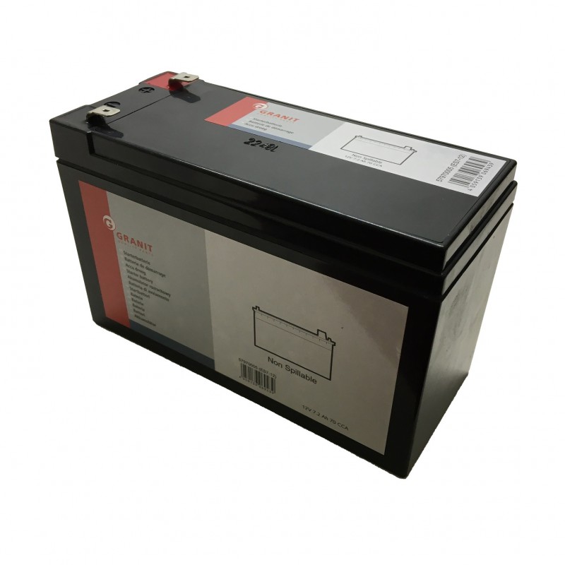 BATTERIE GEL 12 V. / 7.2 A. / + À GAUCHE STIGA CASTELGARDEN RIDER EL63