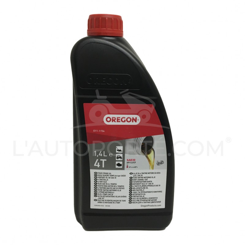1,4 LITRE D'HUILE SAE30 MOTEUR 4 TEMPS TRACTEUR TONDEUSE
