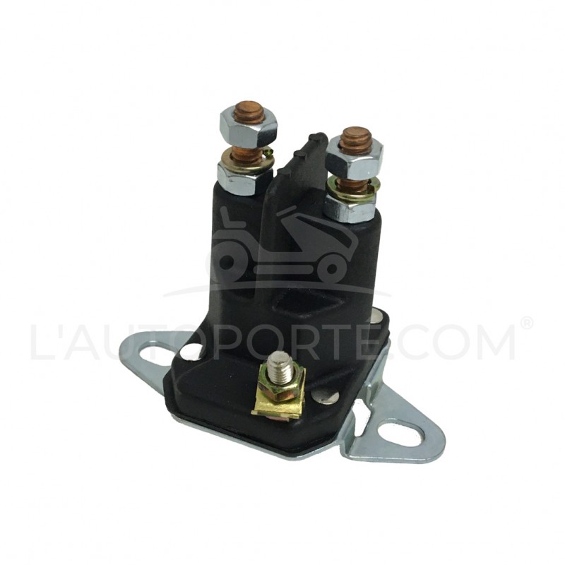 Solenoïde De Démarreur Oumefar 24V - Pour Tondeuse à Gazon, VTT, Tracteur - Type Borne 200A, En Laiton Et ABS