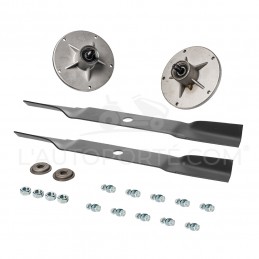 PACK 2 PALIERS + 2 LAMES SOUFFLANTES 51 cm + VISSERIE MURRAY