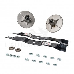 PACK 2 PALIERS + 2 LAMES MULCHING 51 cm + VISSERIE MURRAY