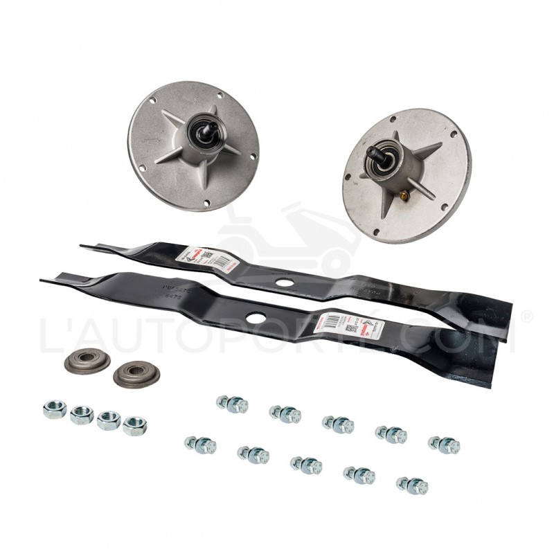 PACK 2 PALIERS + 2 LAMES MULCHING 51 cm + VISSERIE MURRAY PACK 2 PALIERS + 2 LAMES MULCHING 51 cm + VISSERIE MURRAY
