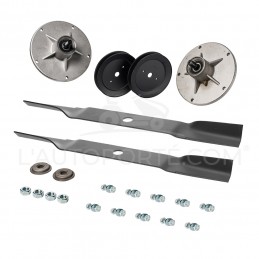 PACK 2 PALIERS + 2 LAMES SOUFFLANTES 51 cm + 2 POULIES + VISSERIE MURRAY