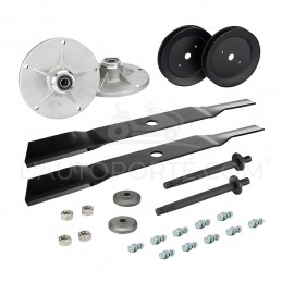PACK 2 PALIERS + 2 LAMES SOUFFLANTES 49 cm + 2 POULIES Ø132 MURRAY