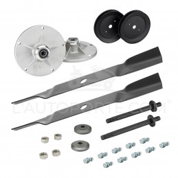 PACK 2 PALIERS + 2 LAMES SOUFFLANTES 54 cm + 2 POULIES Ø132 MURRAY