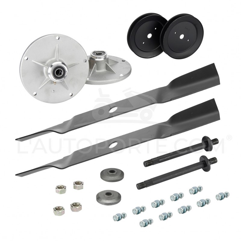 PACK 2 PALIERS + 2 LAMES SOUFFLANTES 54 cm + 2 POULIES Ø132 MURRAY