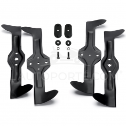 PACK 4 LAMES CROISÉES 5* & 6* 53,5 cm + SUPPORTS LAME HUSQVARNA