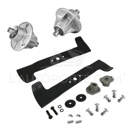 PACK 2 PALIERS + 2 LAMES SOUFFLANTES 49 cm GGP CASTELGARDEN MP98