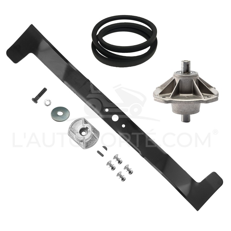 PACK PALIER + LAME MULCHING 72 cm + COURROIE CASTELGARDEN RIDER F72