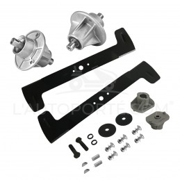 PACK 2 PALIERS + 2 LAMES SOUFFLANTES 42 cm GGP CASTELGARDEN MP84