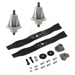 PACK 2 PALIERS + 2 LAMES MULCHING 46 cm GGP CASTELGARDEN J92