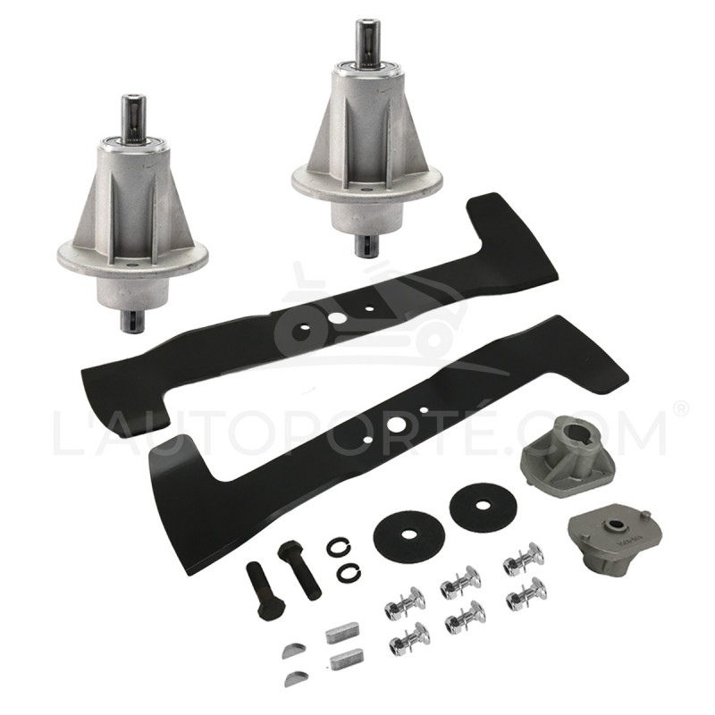 PACK 2 PALIERS + 2 LAMES MULCHING 46 cm HONDA HF2113 - HF2114 - HF2315 PACK 2 PALIERS + 2 LAMES MULCHING 46 cm HONDA HF2113 - HF2114 - HF2315