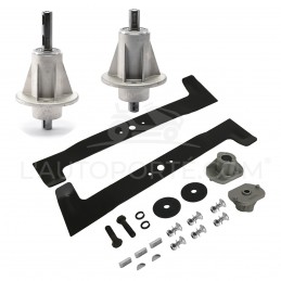 PACK 2 PALIERS + 2 LAMES SOUFFLANTES 51 cm GGP CASTELGARDEN TC102