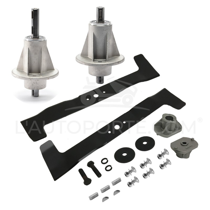 PACK 2 PALIERS + 2 LAMES MULCHING 51 cm HONDA HF2213 - HF2216 - HF2417