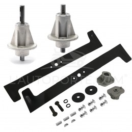 PACK 2 PALIERS + 2 LAMES SOUFFLANTES 61 cm GGP CASTELGARDEN TC122