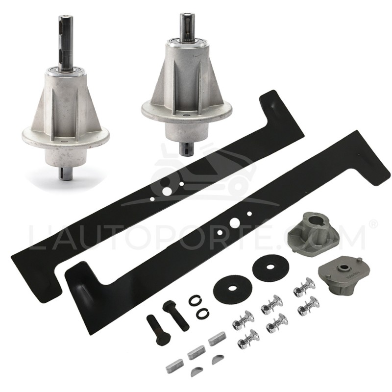 PACK 2 PALIERS + 2 LAMES SOUFFLANTES 61 cm GGP CASTELGARDEN TC122