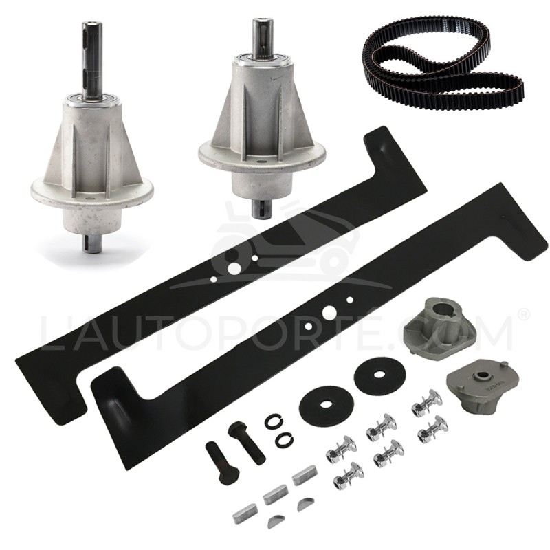 PACK 2 PALIERS + 2 LAMES SOUFFLANTES 61 cm + COURROIE CASTELGARDEN TC122 PACK 2 PALIERS + 2 LAMES SOUFFLANTES 61 cm + COURROIE CASTELGARDEN TC122