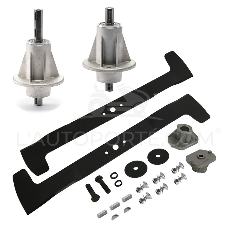PACK 2 PALIERS + 2 LAMES MULCHING 61 cm HONDA HF2220 - HF2620 PACK 2 PALIERS + 2 LAMES MULCHING 61 cm HONDA HF2220 - HF2620