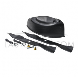 PACK MULCHING HUSQVARNA 38" / 97 CM : 2 LAMES 49 + OBTURATEUR + FIXATIONS
