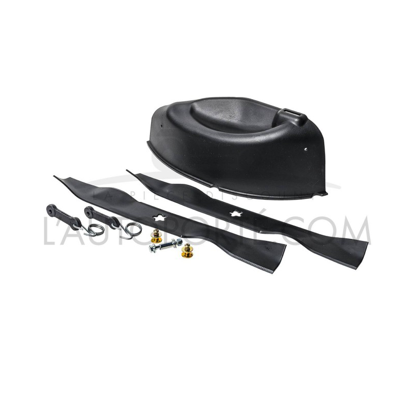 PACK MULCHING HUSQVARNA 38" / 97 CM : 2 LAMES 49 + OBTURATEUR + FIXATIONS