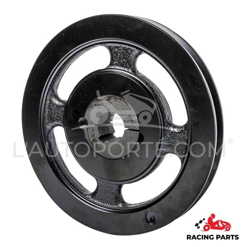 POULIE MOTEUR RACING SKF ® Ø 205 mm + MOYEU AXE Ø 1"-25,4 mm